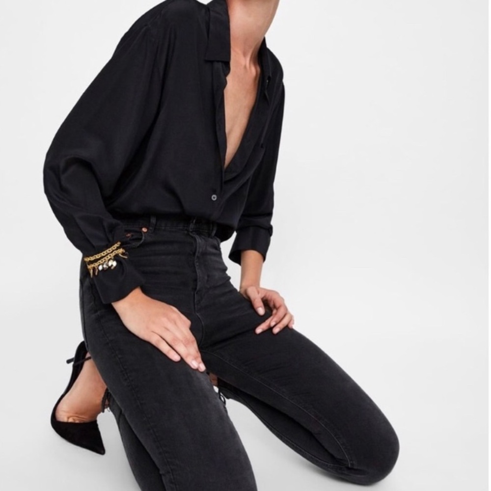 Zara black Premium denim Jeans